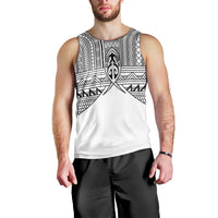 Philippines Igorot Tribal Inspired Men Tank Top White Version LT05 - Polynesian Pride