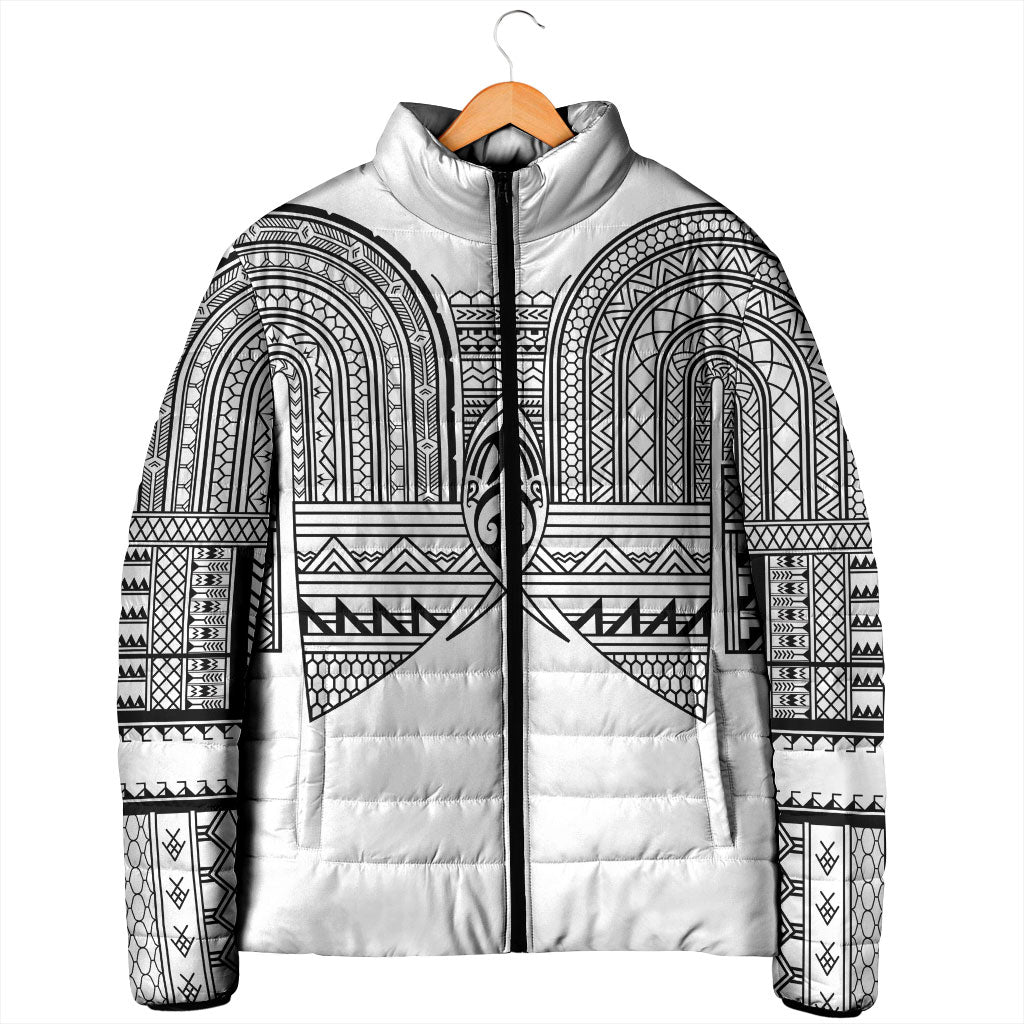 Philippines Igorot Tribal Inspired Padded Jacket White Version LT05 - Polynesian Pride