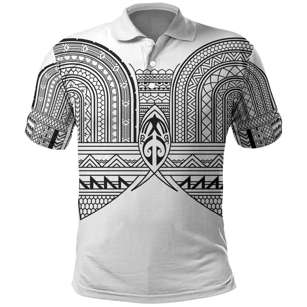 Philippines Igorot Tribal Inspired Polo Shirt White Version LT05 White - Polynesian Pride