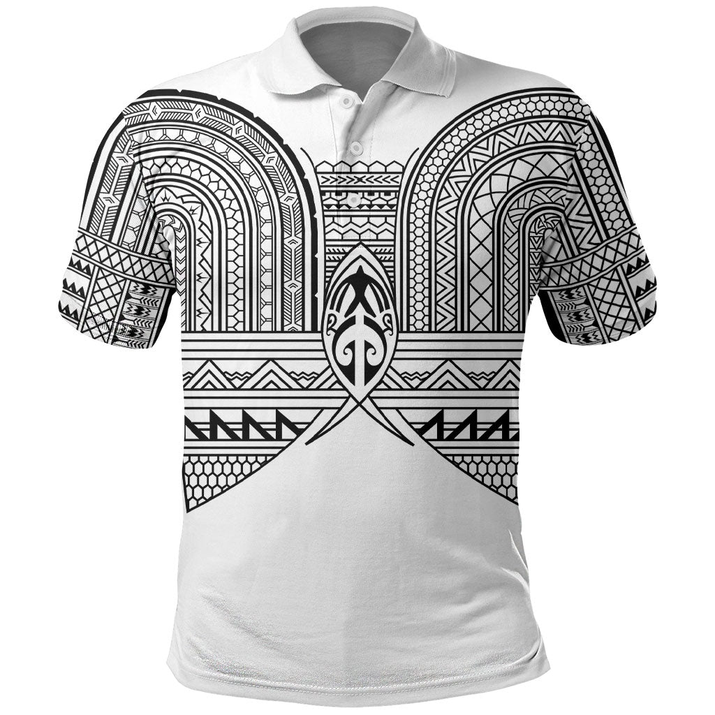 Philippines Igorot Tribal Inspired Polo Shirt White Version LT05 White - Polynesian Pride
