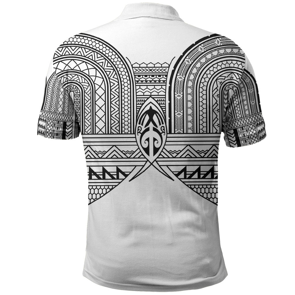 Philippines Igorot Tribal Inspired Polo Shirt White Version LT05 - Polynesian Pride