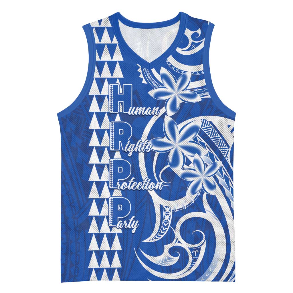 Samoa HRPP Party Basketball Jersey Polynesian Pattern LT05 Unisex Blue - Polynesian Pride