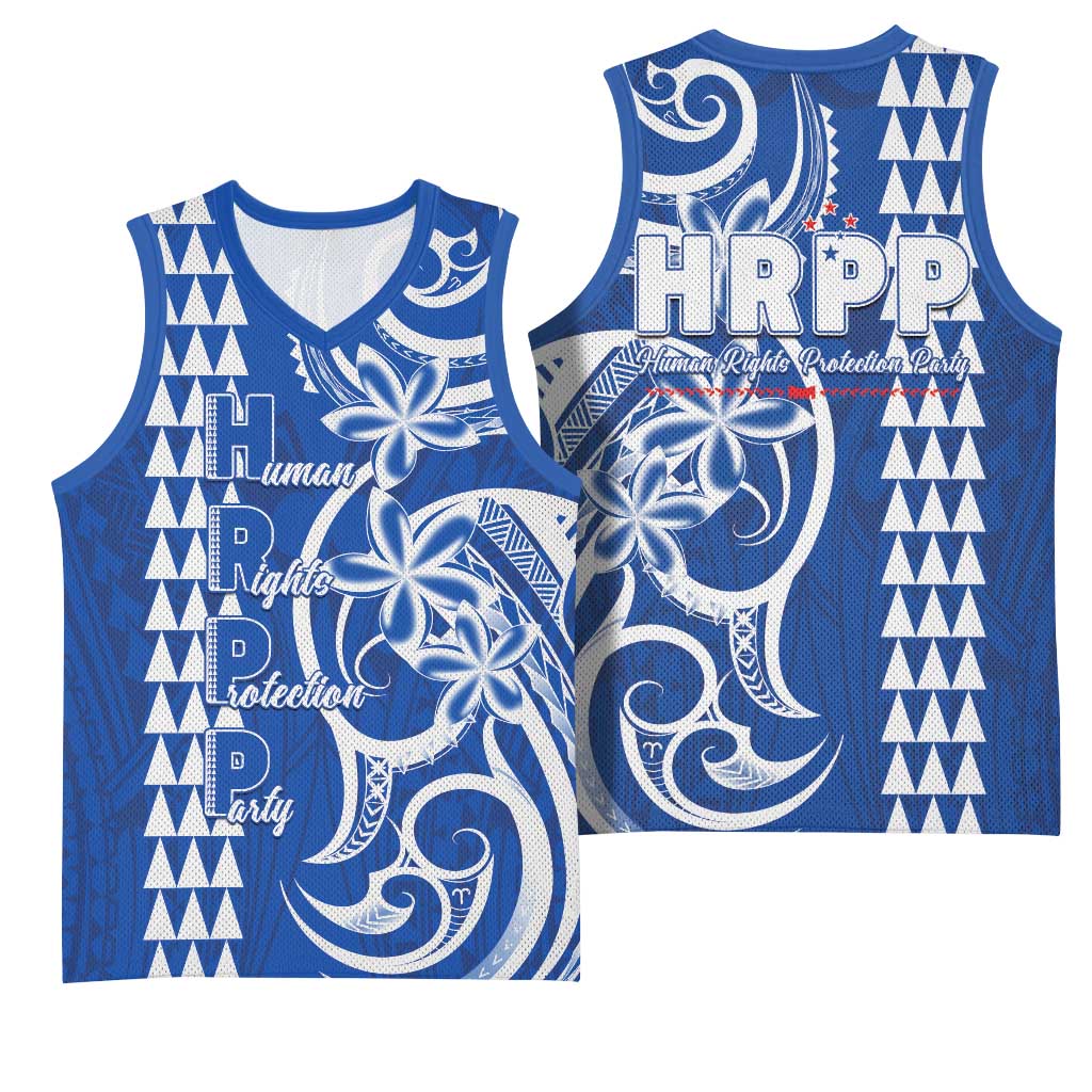 Samoa HRPP Party Basketball Jersey Polynesian Pattern LT05 - Polynesian Pride