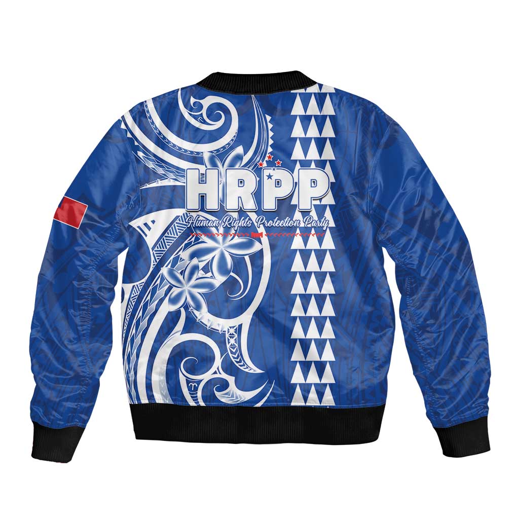 Samoa HRPP Party Bomber Jacket Polynesian Pattern - Polynesian Pride