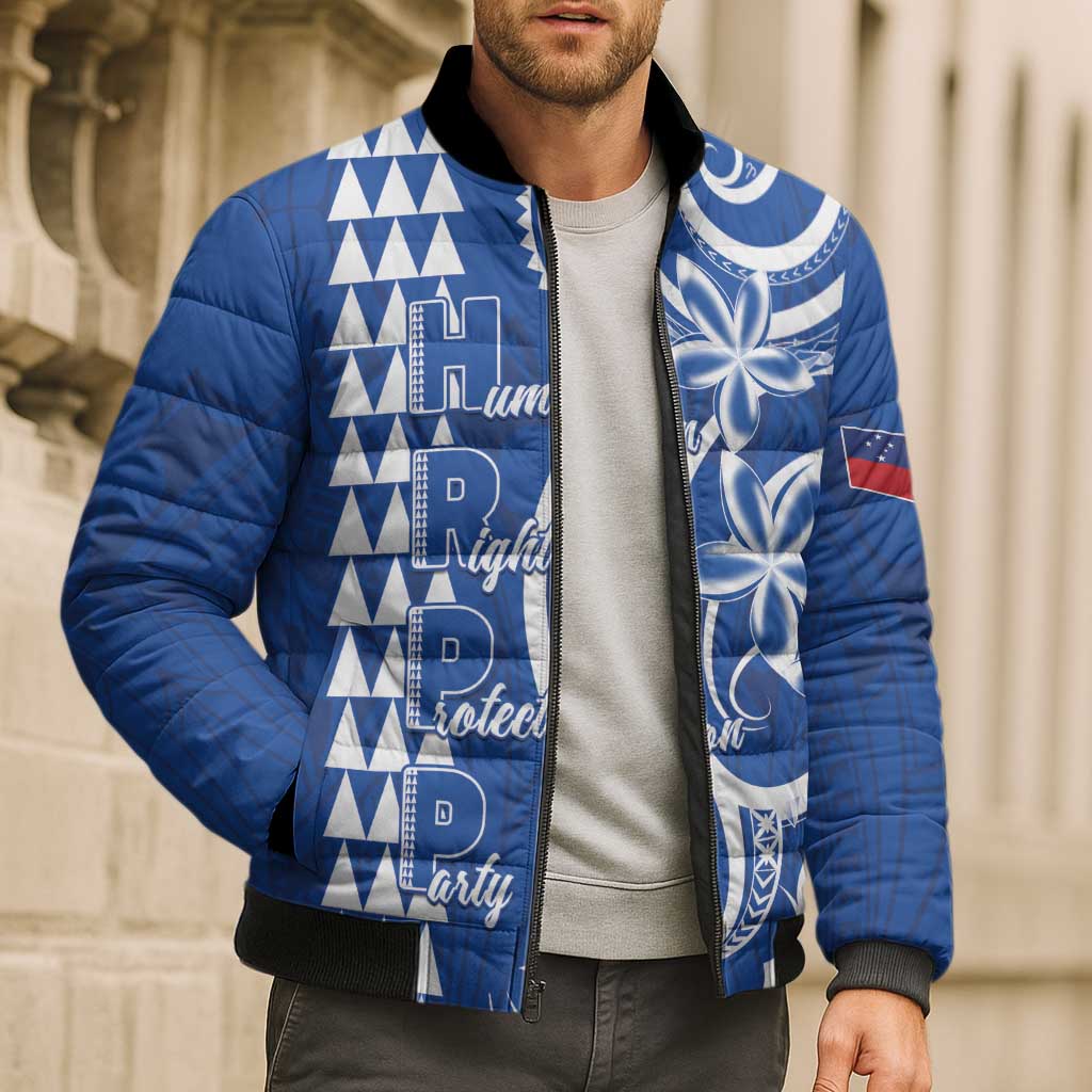 Samoa HRPP Party Bomber Puffer Jacket Polynesian Pattern LT05 - Polynesian Pride