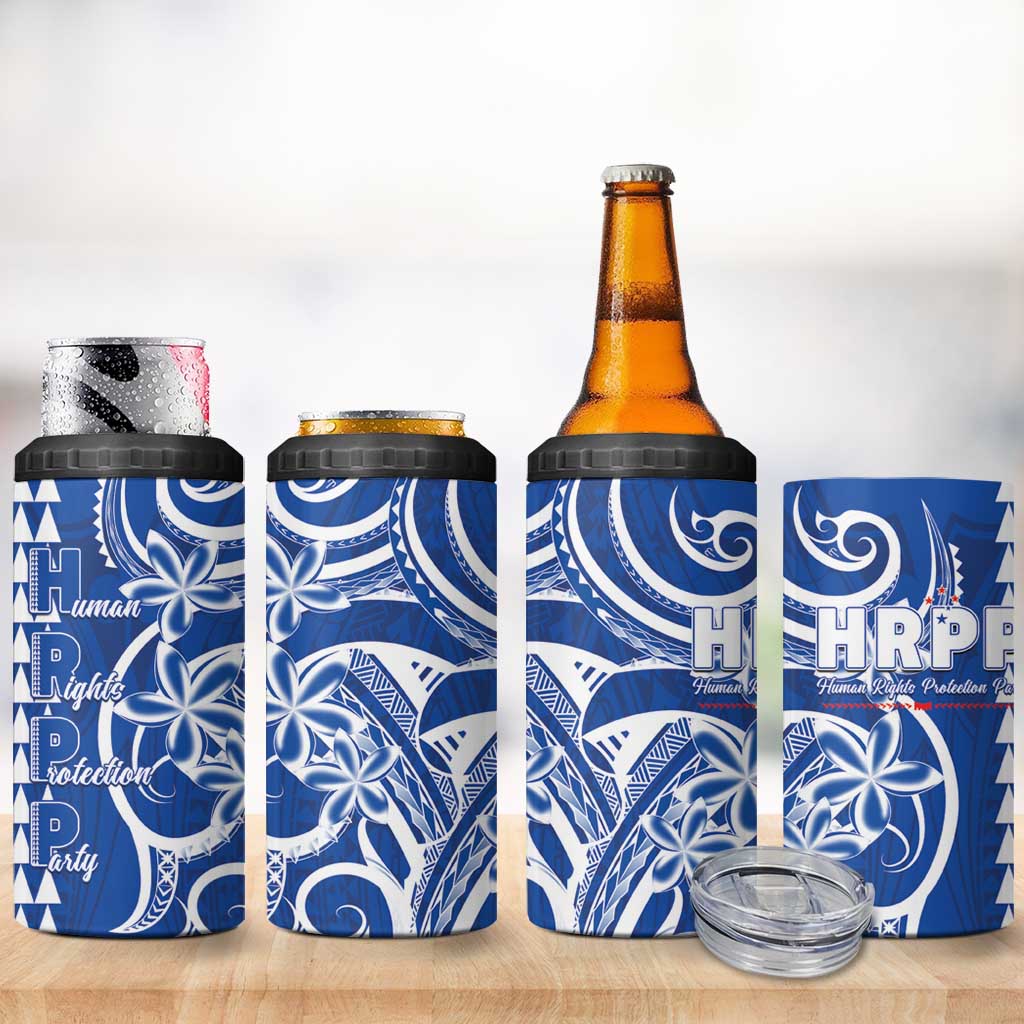 Samoa HRPP Party 4 in 1 Can Cooler Tumbler Polynesian Pattern LT05 - Polynesian Pride