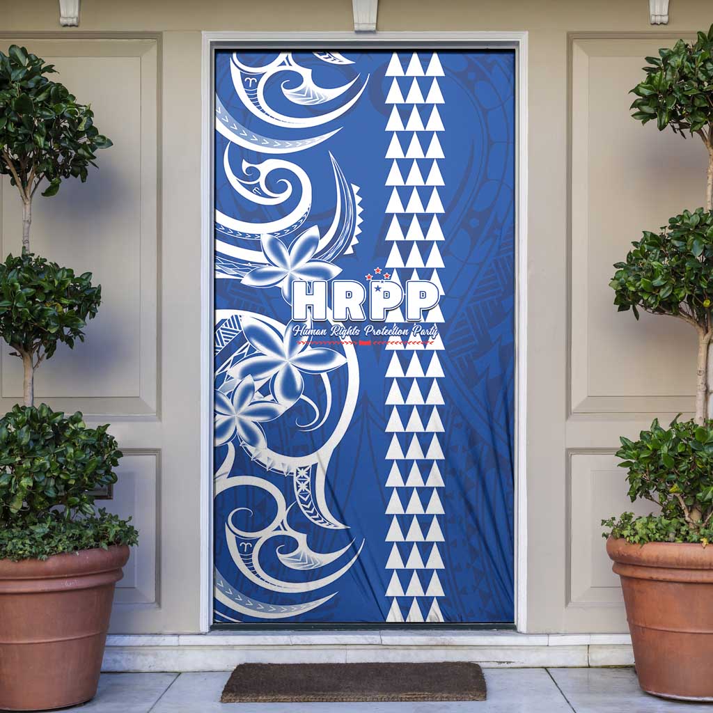 Samoa HRPP Party Door Cover Polynesian Pattern - Polynesian Pride