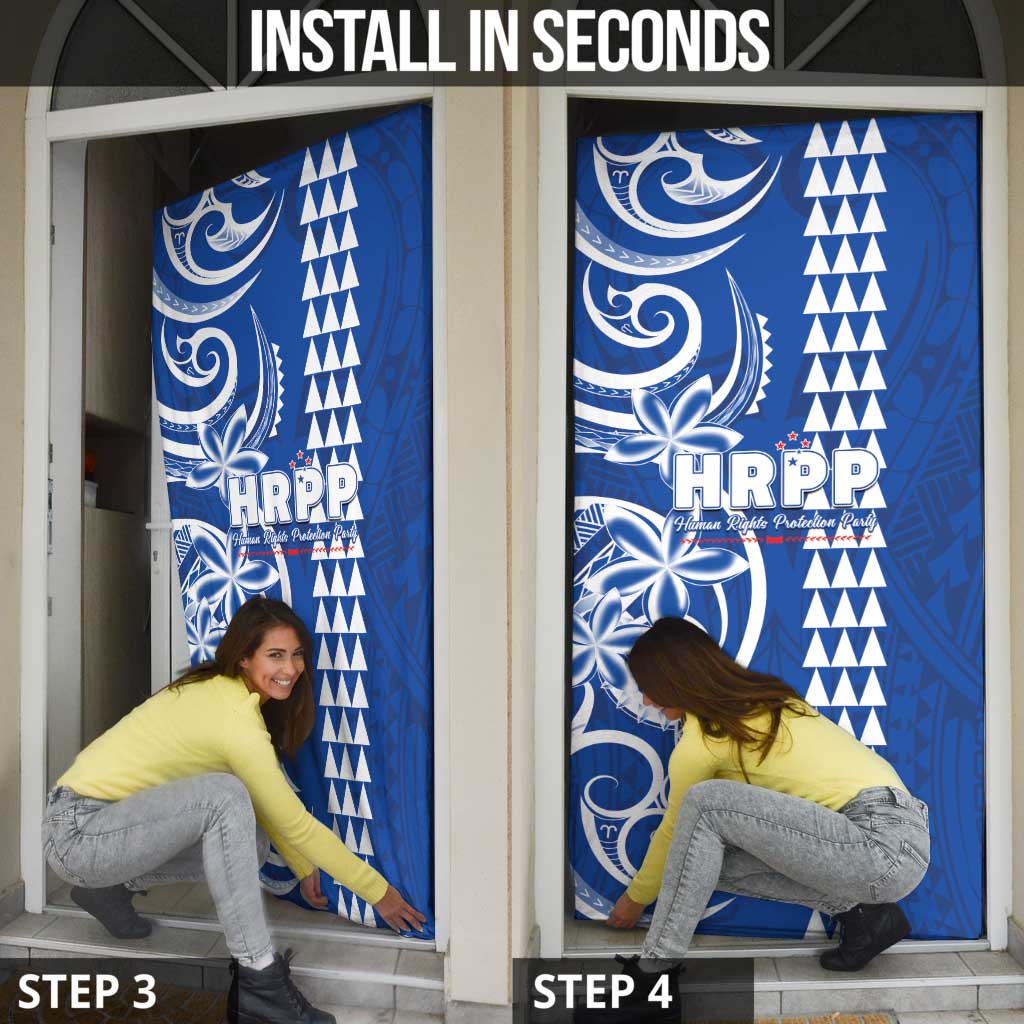 Samoa HRPP Party Door Cover Polynesian Pattern - Polynesian Pride