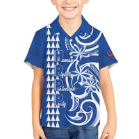 Samoa HRPP Party Family Matching Off The Shoulder Long Sleeve Dress and Hawaiian Shirt Polynesian Pattern - Polynesian Pride