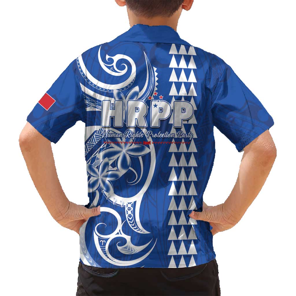 Samoa HRPP Party Family Matching Off Shoulder Short Dress and Hawaiian Shirt Polynesian Pattern - Polynesian Pride