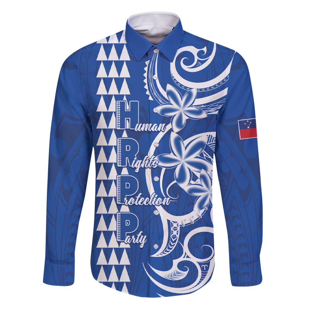 Samoa HRPP Party Family Matching Short Sleeve Bodycon Dress and Hawaiian Shirt Polynesian Pattern - Polynesian Pride