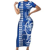 Samoa HRPP Party Family Matching Short Sleeve Bodycon Dress and Hawaiian Shirt Polynesian Pattern - Polynesian Pride