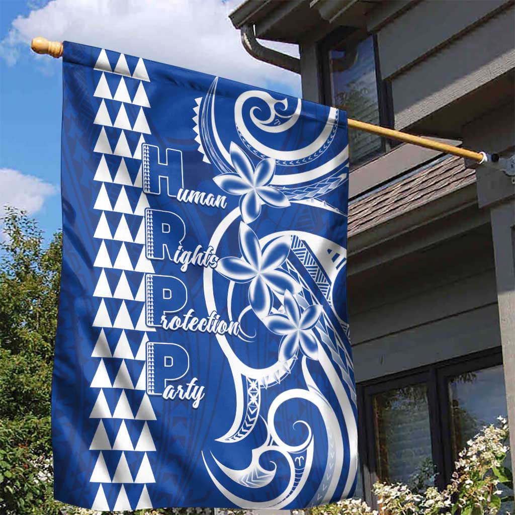 Samoa HRPP Party Garden Flag Polynesian Pattern - Polynesian Pride