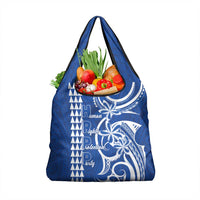 Samoa HRPP Party Grocery Bag Polynesian Pattern LT05 1-pack One Size Blue - Polynesian Pride