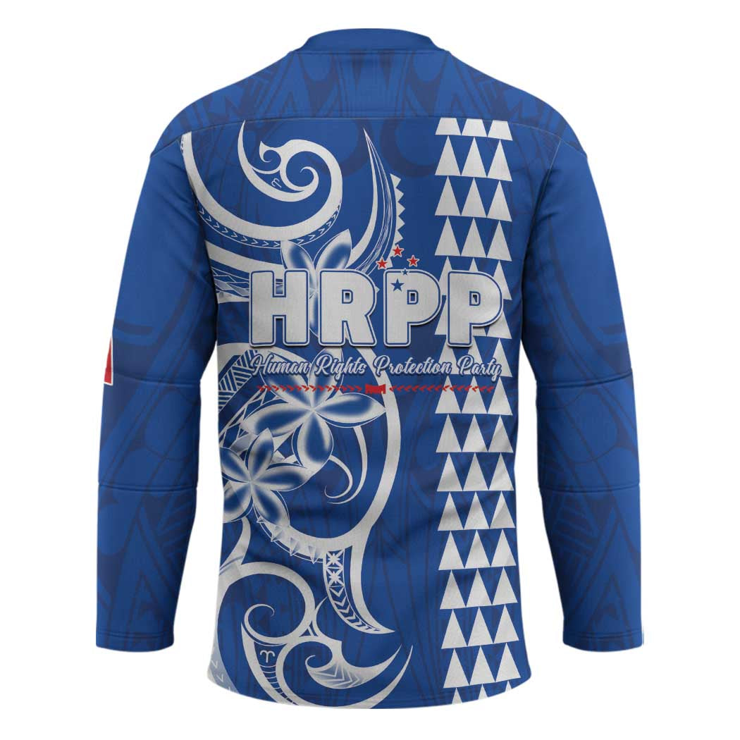 Samoa HRPP Party Hockey Jersey Polynesian Pattern - Polynesian Pride
