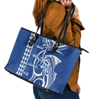 Samoa HRPP Party Leather Tote Bag Polynesian Pattern - Polynesian Pride