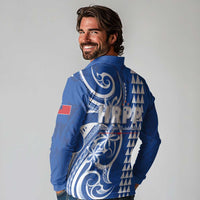 Samoa HRPP Party Long Sleeve Polo Shirt Polynesian Pattern LT05 - Polynesian Pride