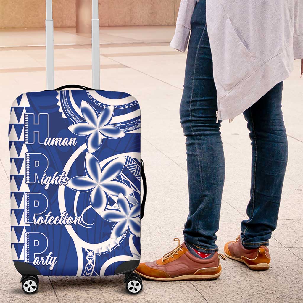 Samoa HRPP Party Luggage Cover Polynesian Pattern - Polynesian Pride