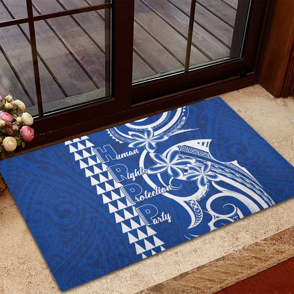 Samoa HRPP Party Rubber Doormat Polynesian Pattern LT05 - Polynesian Pride