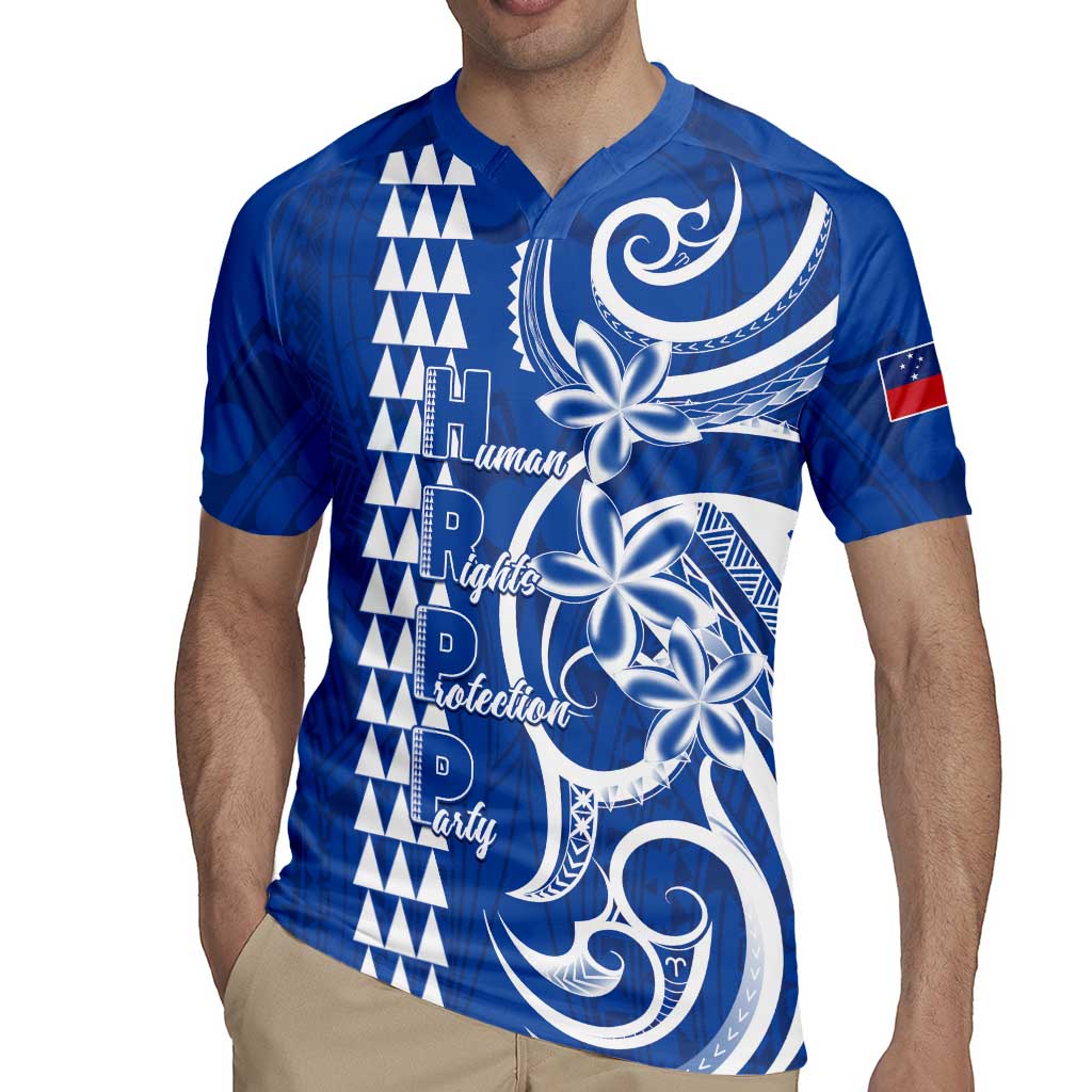 Samoa HRPP Party Rugby Jersey Polynesian Pattern LT05 - Polynesian Pride