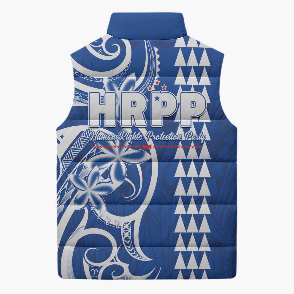 Samoa HRPP Party Sleeveless Puffer Jacket Polynesian Pattern LT05 - Polynesian Pride