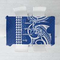 Samoa HRPP Party Tablecloth Polynesian Pattern LT05 Blue - Polynesian Pride