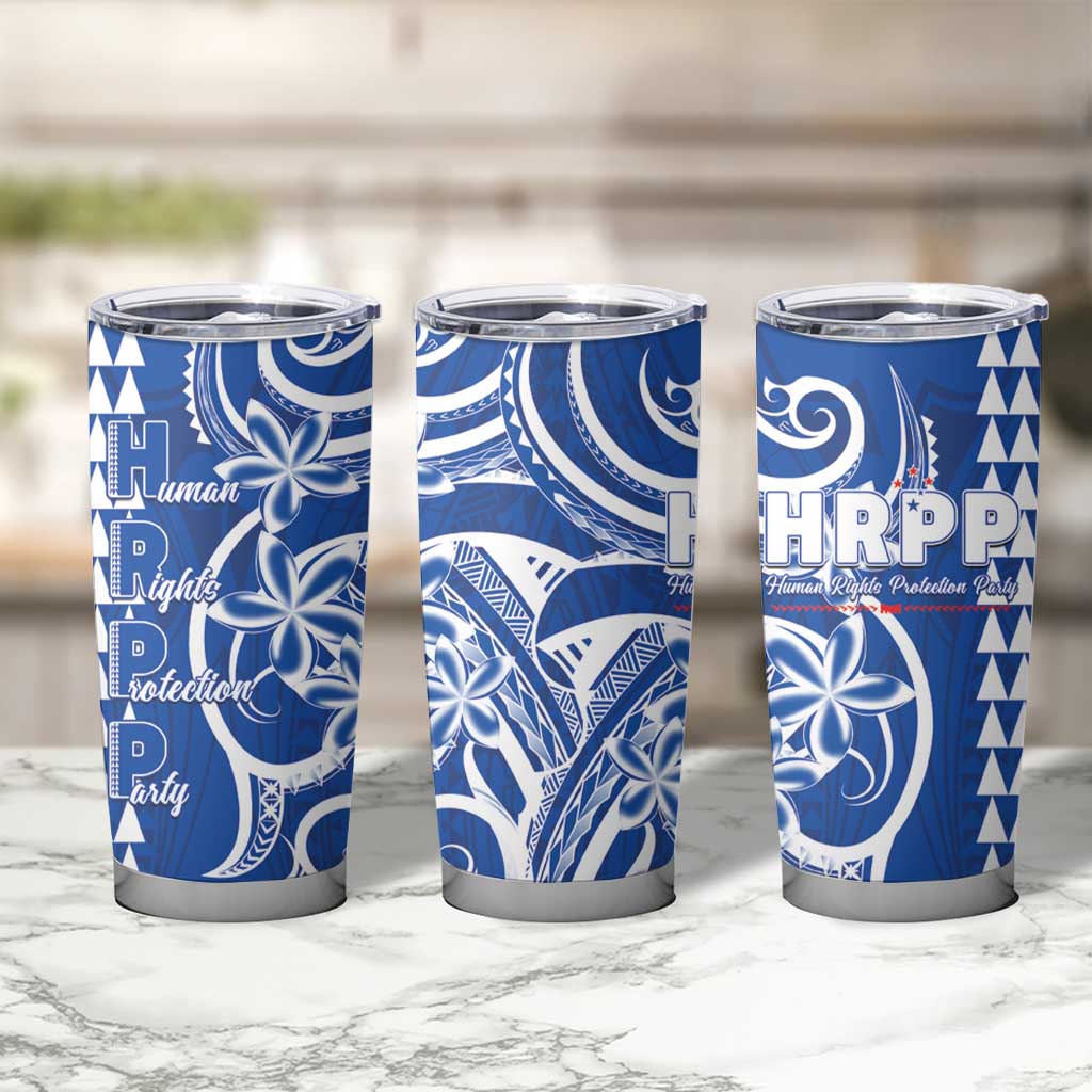 Samoa HRPP Party Tumbler Cup Polynesian Pattern - Polynesian Pride