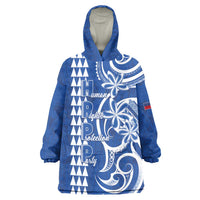 Samoa HRPP Party Wearable Blanket Hoodie Polynesian Pattern LT05 One Size Blue - Polynesian Pride