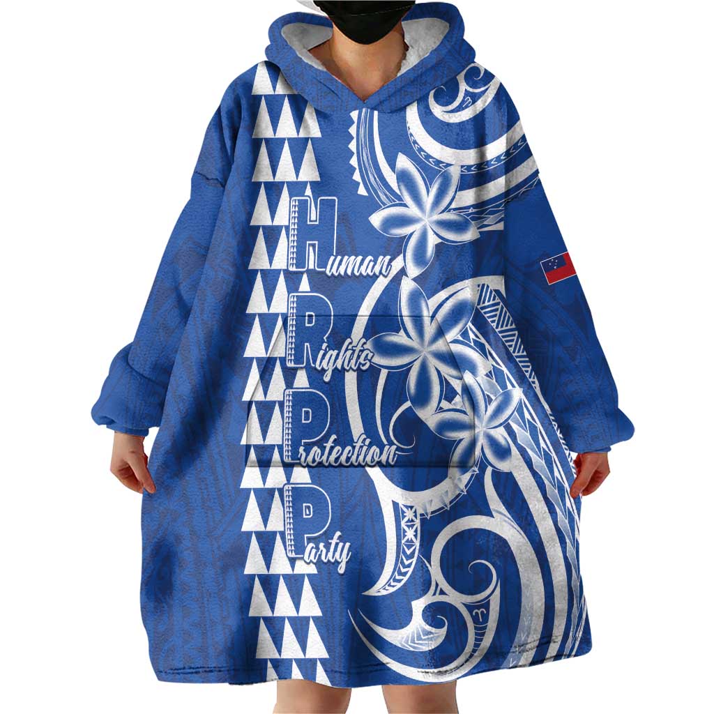 Samoa HRPP Party Wearable Blanket Hoodie Polynesian Pattern LT05 - Polynesian Pride