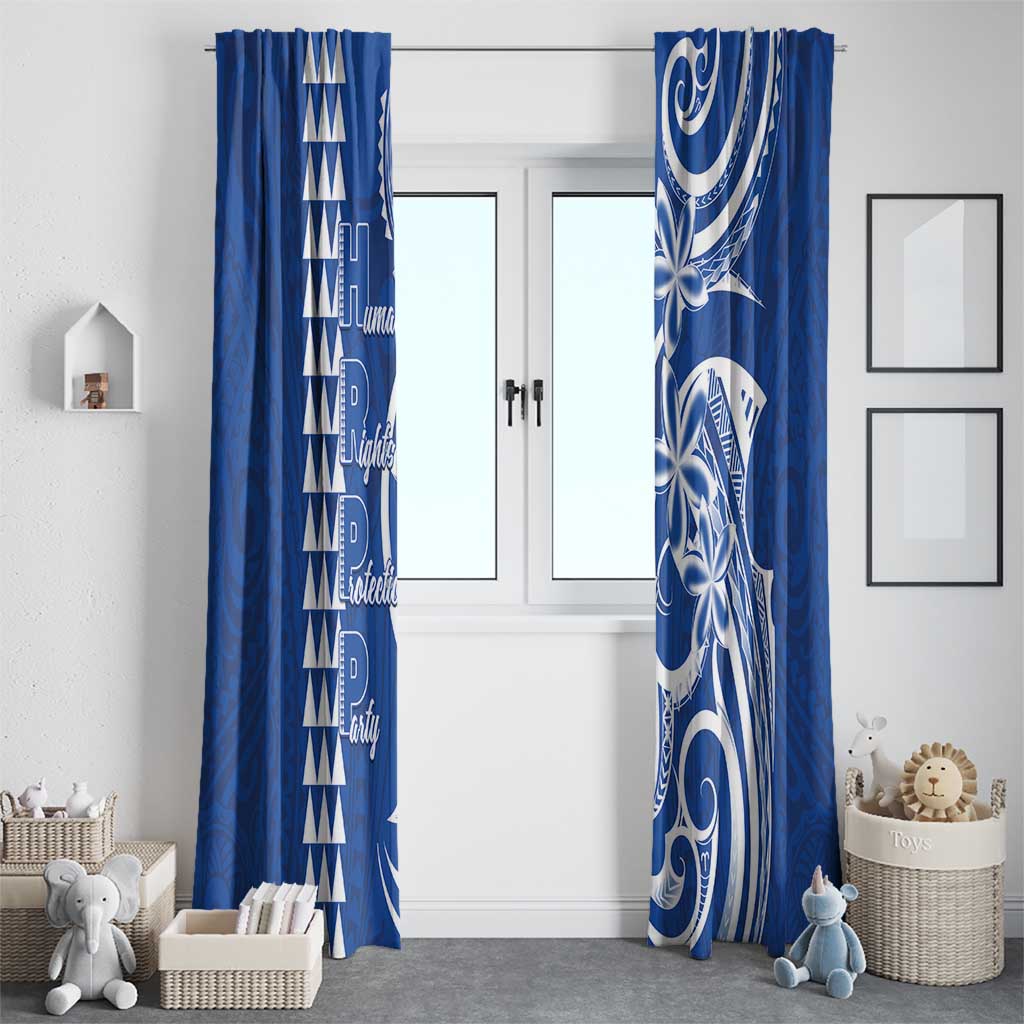 Samoa HRPP Party Window Curtain Polynesian Pattern - Polynesian Pride