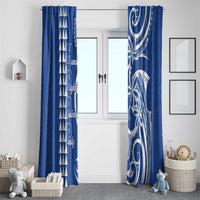 Samoa HRPP Party Window Curtain Polynesian Pattern - Polynesian Pride