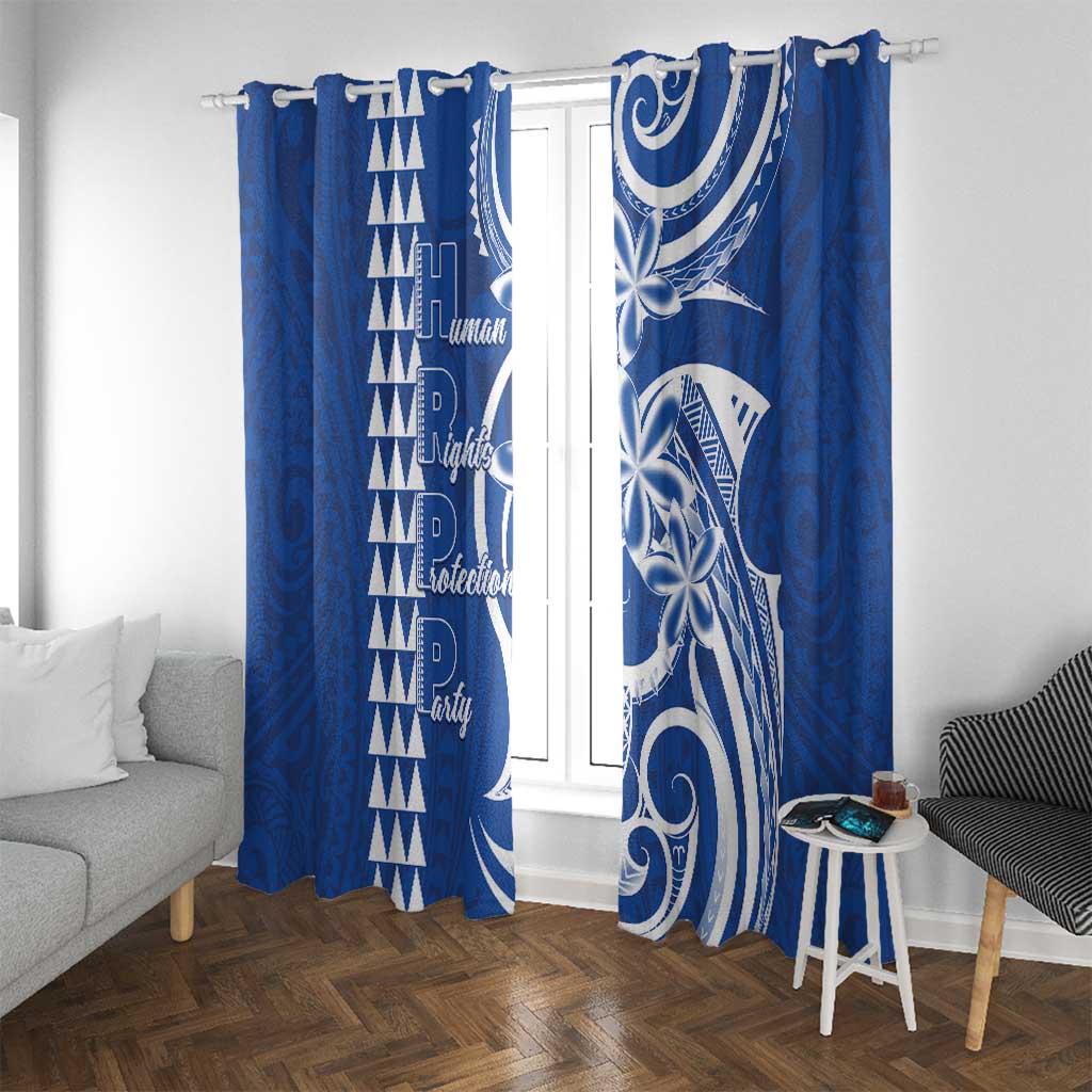 Samoa HRPP Party Window Curtain Polynesian Pattern - Polynesian Pride
