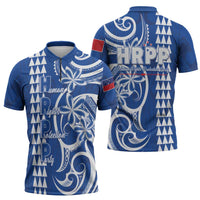 Samoa HRPP Party Zipper Polo Shirt Polynesian Pattern LT05 - Polynesian Pride