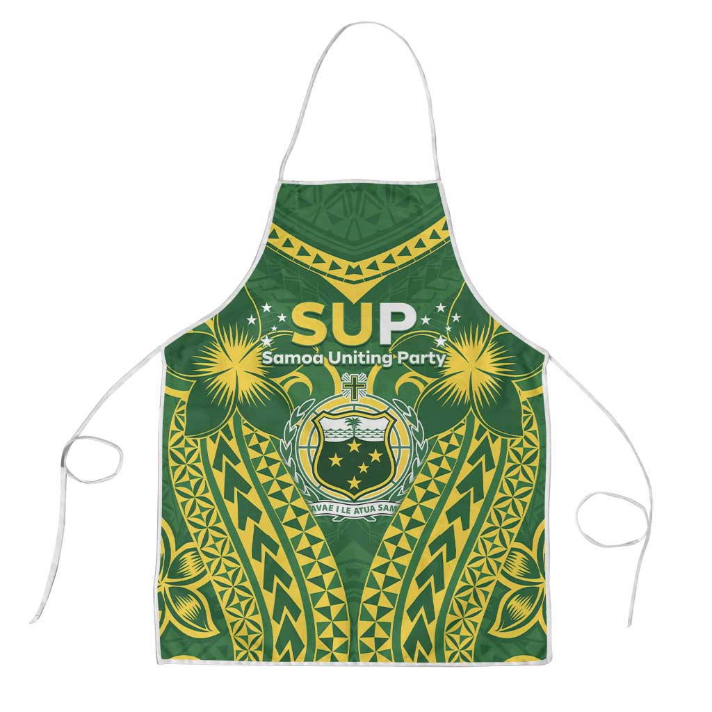 Samoa SUP Apron Samoan Coat Of Arms LT05 Green - Polynesian Pride