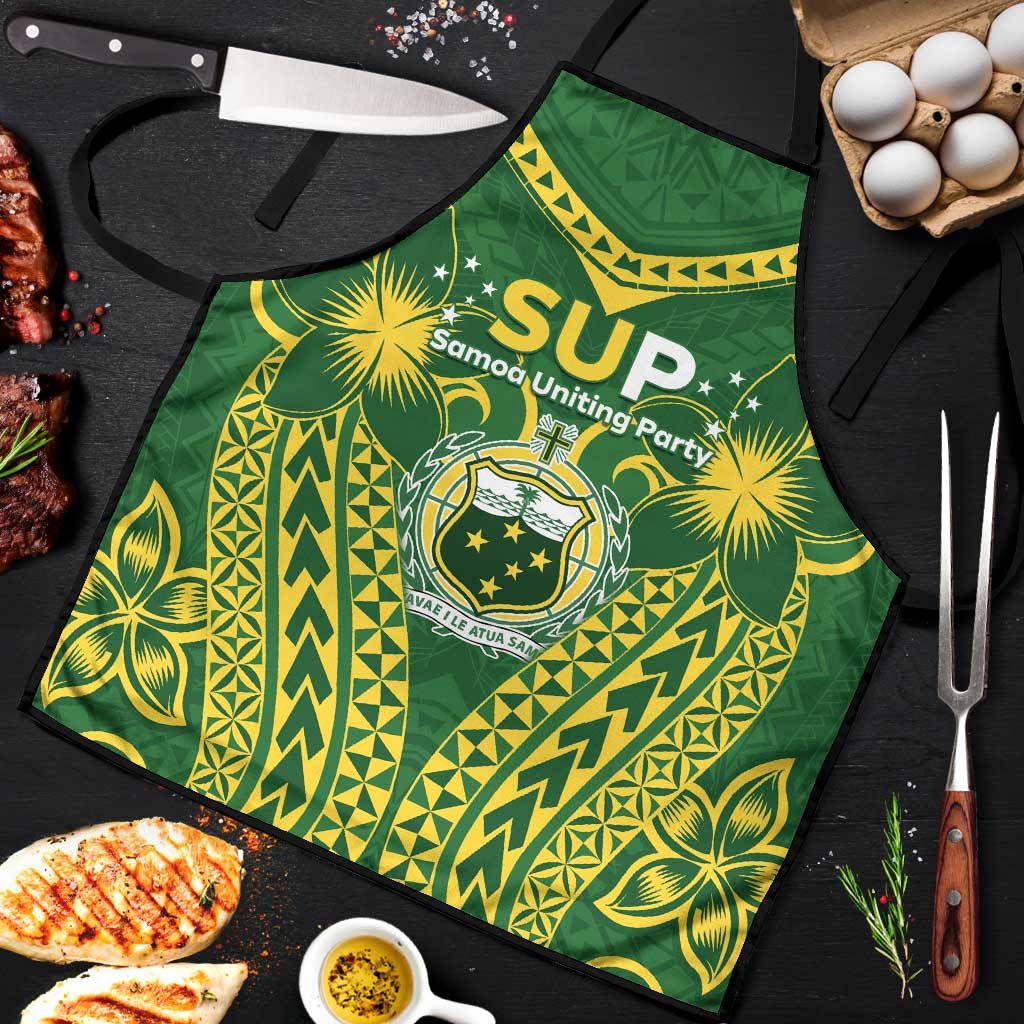 Samoa SUP Apron Samoan Coat Of Arms LT05 Green - Polynesian Pride