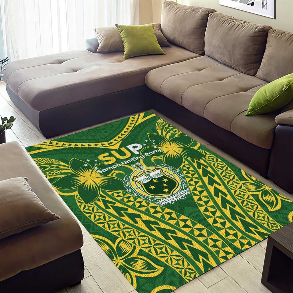Samoa SUP Area Rug Samoan Coat Of Arms - Polynesian Pride