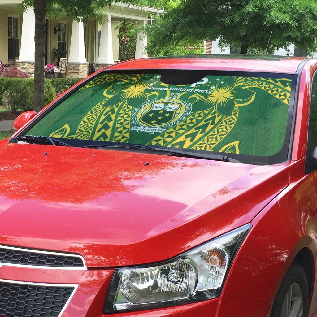 Samoa SUP Auto Sun Shade Samoan Coat Of Arms LT05 - Polynesian Pride