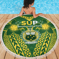 Samoa SUP Beach Blanket Samoan Coat Of Arms LT05 - Polynesian Pride