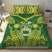 Samoa SUP Bedding Set Samoan Coat Of Arms - Polynesian Pride