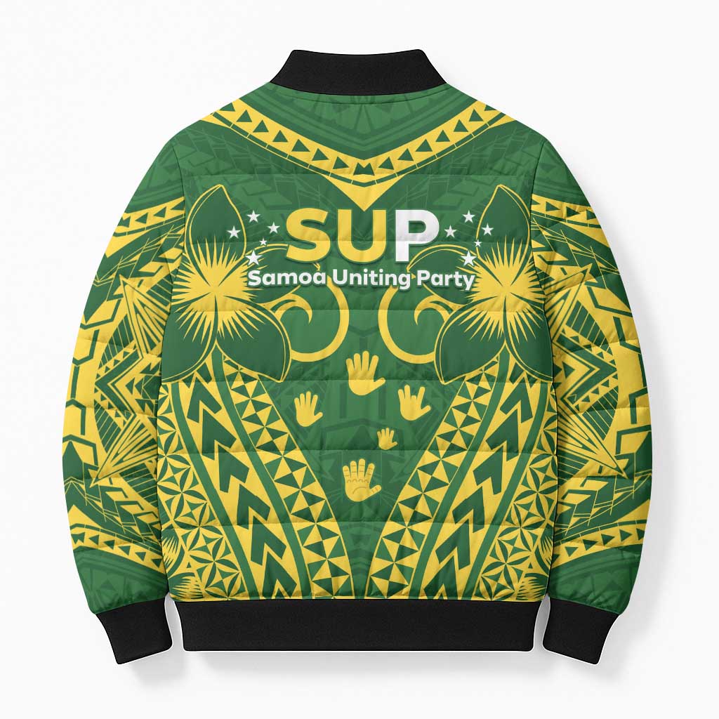 Samoa SUP Bomber Puffer Jacket Samoan Coat Of Arms LT05 - Polynesian Pride