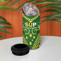 Samoa SUP 4 in 1 Can Cooler Tumbler Samoan Coat Of Arms LT05 - Polynesian Pride