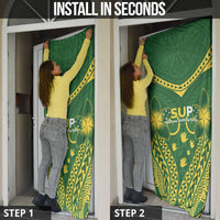 Samoa SUP Door Cover Samoan Coat Of Arms - Polynesian Pride
