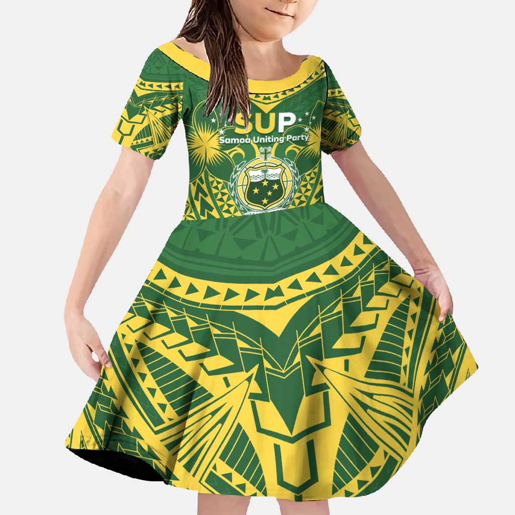 Samoa SUP Family Matching Off Shoulder Maxi Dress and Hawaiian Shirt Samoan Coat Of Arms - Polynesian Pride