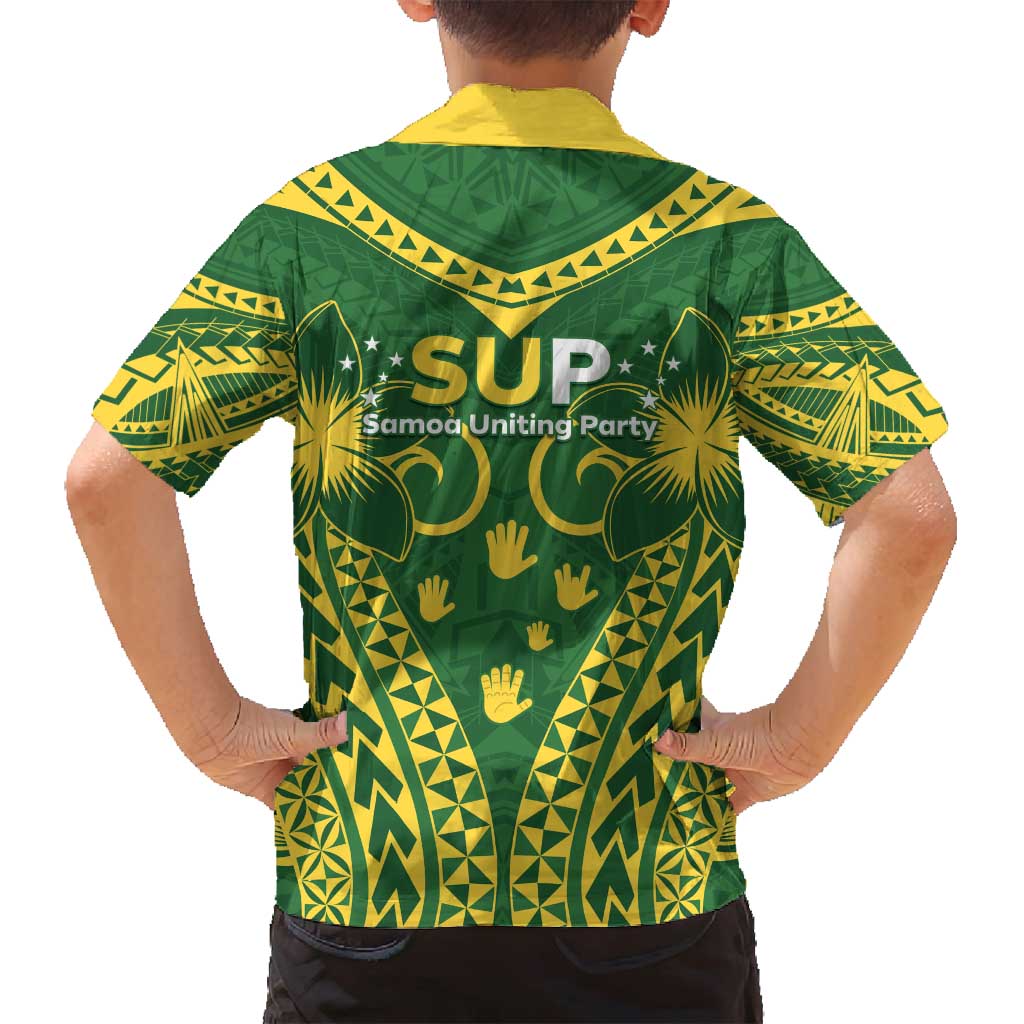 Samoa SUP Family Matching Puletasi and Hawaiian Shirt Samoan Coat Of Arms - Polynesian Pride