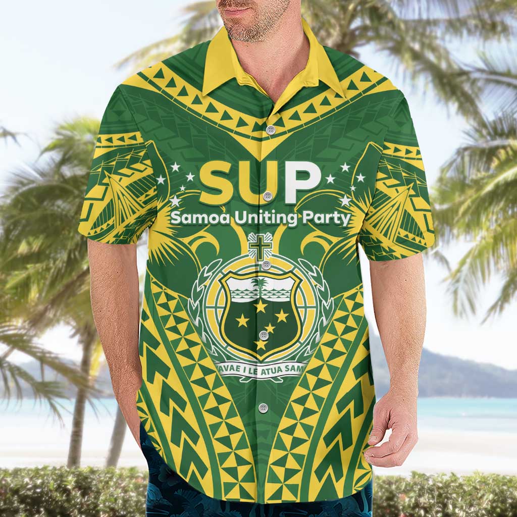 Samoa SUP Hawaiian Shirt Samoan Coat Of Arms LT05 - Polynesian Pride