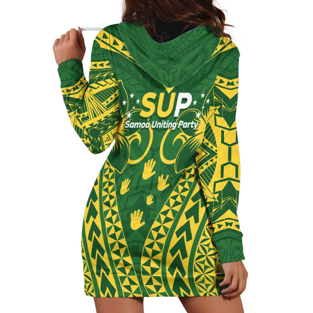 Samoa SUP Hoodie Dress Samoan Coat Of Arms - Polynesian Pride