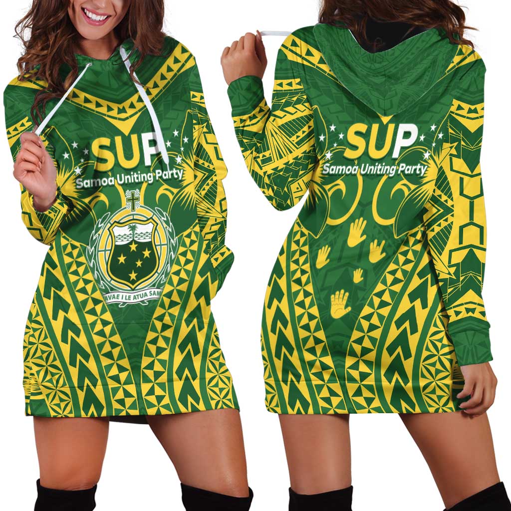 Samoa SUP Hoodie Dress Samoan Coat Of Arms - Polynesian Pride
