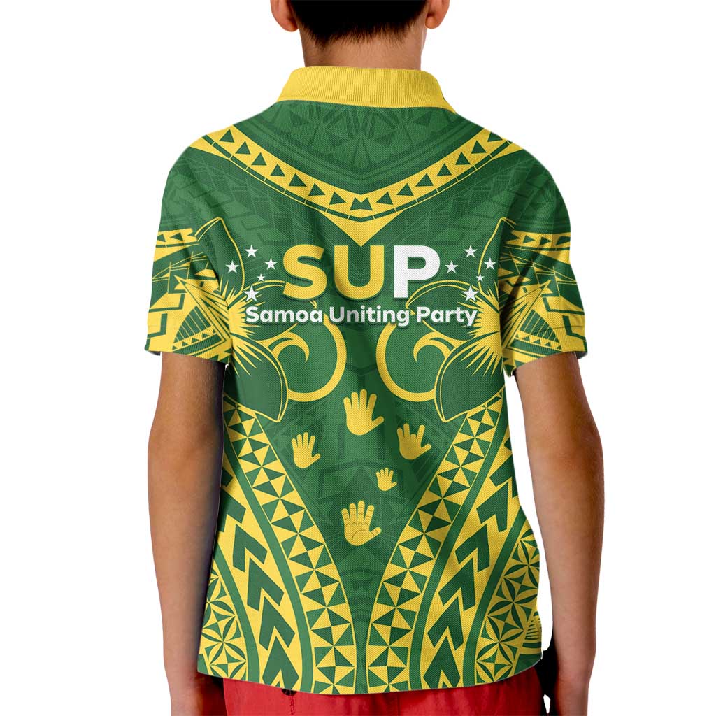 Samoa SUP Kid Polo Shirt Samoan Coat Of Arms - Polynesian Pride