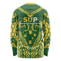 Samoa SUP Long Sleeve Shirt Samoan Coat Of Arms LT05 - Polynesian Pride