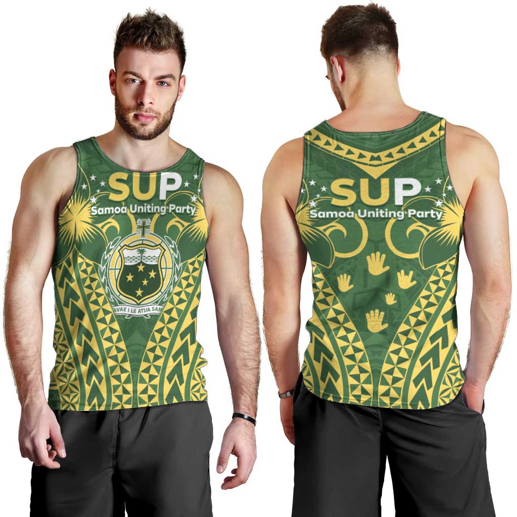 Samoa SUP Men Tank Top Samoan Coat Of Arms - Polynesian Pride